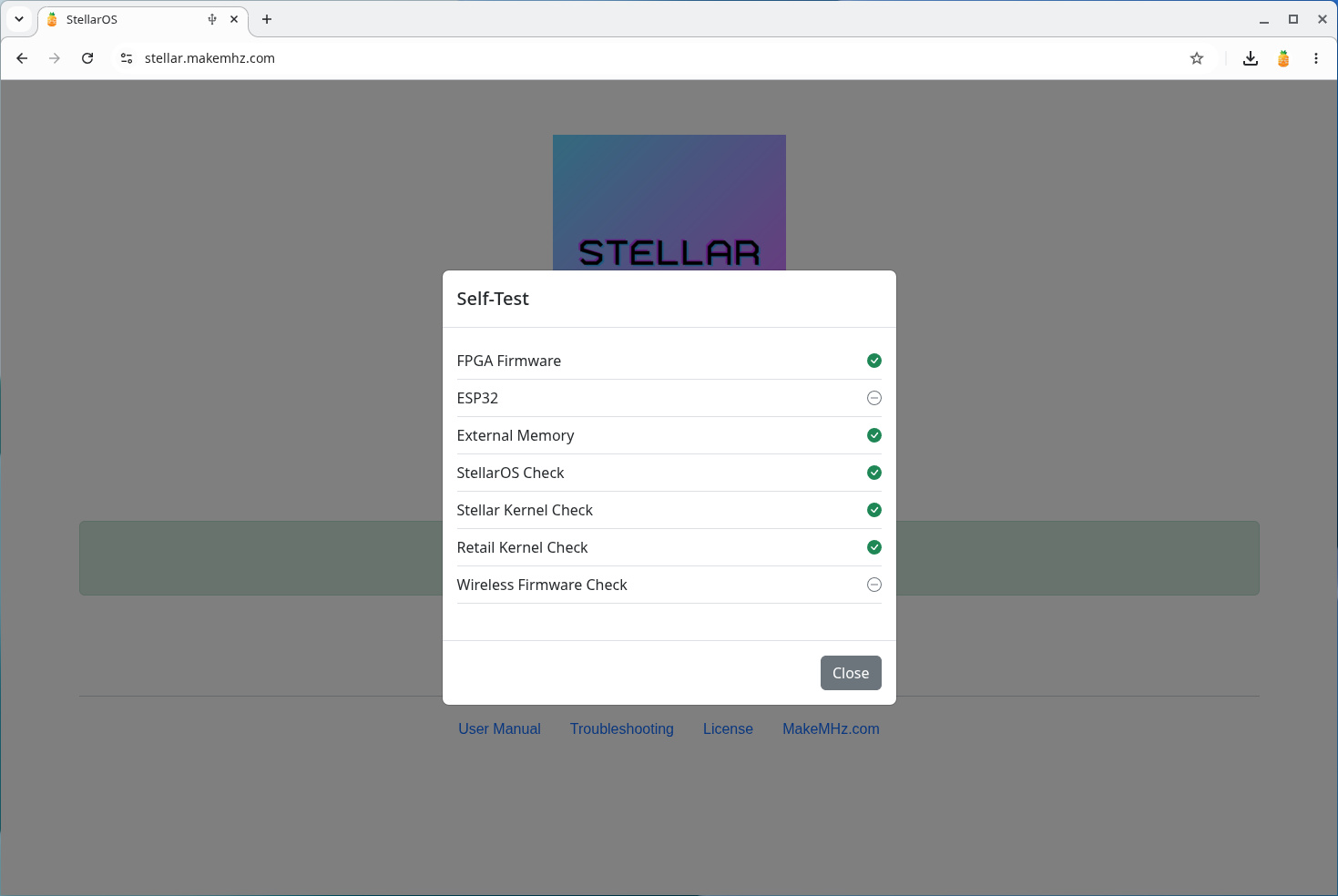 Web Self-Check